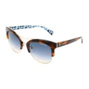 Lanvin Guld Metallsolglasögon med Havana-accents Brown, Dam