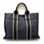 Hermès Vintage Pre-owned Canvas handvskor Blue, Dam