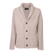 Tagliatore Beige Cardigan Sweater Aw24 Beige, Herr