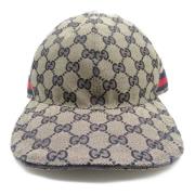 Gucci Vintage Pre-owned Canvas hattar-och-kepsar Beige, Dam