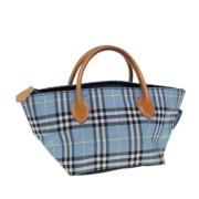 Burberry Vintage Pre-owned Nylon handvskor Blue, Dam