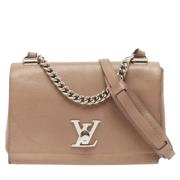 Louis Vuitton Vintage Pre-owned Laeder louis-vuitton-vskor Beige, Dam