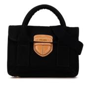 Prada Vintage Pre-owned Canvas handvskor Black, Dam