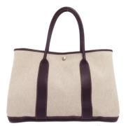 Hermès Vintage Pre-owned Tyg handvskor Beige, Dam