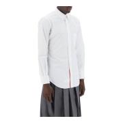 Thom Browne Slim-fit bomullspoplin skjorta White, Herr