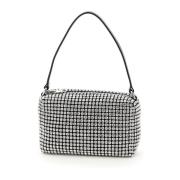 Alexander Wang Rhinestone Mesh Handväska White, Dam