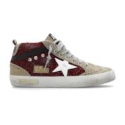 Golden Goose Mid Star Classic höga sneakers Red, Dam