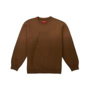 Supreme Brun Dipped Crewneck Tröja Brown, Herr