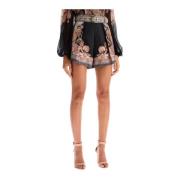 Zimmermann Paisley Print High-Waisted Shorts Set Multicolor, Dam