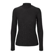 RUE de Femme Svart Rollneck Topper Black, Dam