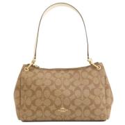 Coach Pre-owned Pre-owned Canvas axelremsvskor Beige, Dam