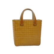 Chanel Vintage Pre-owned Tyg chanel-vskor Yellow, Dam