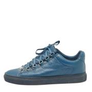 Balenciaga Vintage Pre-owned Laeder sneakers Blue, Herr