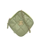 Chanel Vintage Pre-owned Laeder chanel-vskor Green, Dam