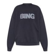 Anine Bing Sweatshirt med logotyp Gray, Dam