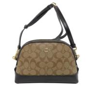 Coach Pre-owned Pre-owned Tyg axelremsvskor Brown, Dam