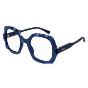 Chloé Fyrkantiga optiska glasögon i blått Blue, Unisex