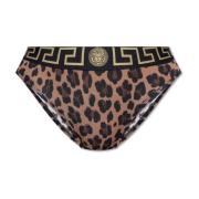 Versace Djurmönstrade briefs Brown, Dam