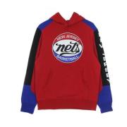 Mitchell & Ness NBA Fusion Fleece Hoodie Hardwood Classics Red, Herr