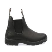 Blundstone Klassiska svarta läderstövlar Black, Dam