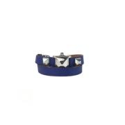 Hermès Vintage Pre-owned Laeder armband Blue, Dam