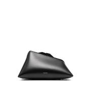 The Attico Svart Clutch med Logotyptryck Black, Dam