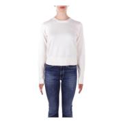 Guess Vit Logo Front Sweater White, Dam