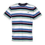 Obey Randig Tee Svart Multi Bomull T-shirt Multicolor, Herr