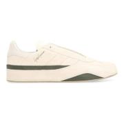 Y-3 Suede Low-Top Sneakers med Läderinsatser Beige, Herr