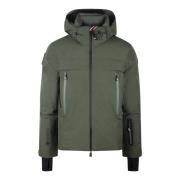 Moncler Tekniskt Tyg Huva Jacka med Recco® Teknologi Green, Herr