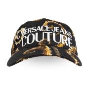 Versace Jeans Couture Keps med Barocco-tryck Black, Herr