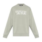 Versace Jeans Couture Sweatshirt med tryckt logotyp Gray, Herr