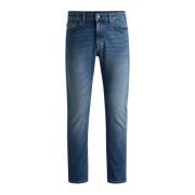 Hugo Boss Slim Fit Mid-Washed Jeans Blue, Herr