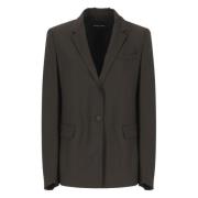 Fabiana Filippi Brun ullblazer med peak-revers Brown, Dam