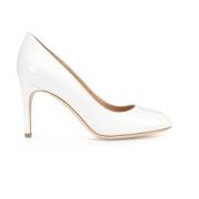 Sergio Rossi Vita Läderpumps Elegant Stil White, Dam