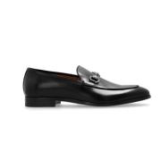 Gucci Svarta Horsebit Loafers Borstad Läder Black, Herr