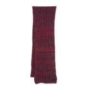 Paul Smith Chunky Ribbed Knit Multifärgad Halsduk Red, Herr