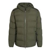 Stone Island Stretch Huva Pufferjacka Green, Herr