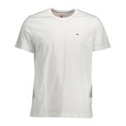 Tommy Hilfiger Vit Bomull Herr T-shirt Klassisk Stil White, Herr