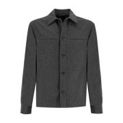 Paul & Shark Stilren Overshirt med Bröstfickor Gray, Herr