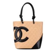 Chanel Vintage Pre-owned Laeder totevskor Beige, Dam