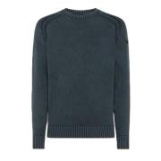 RRD Blå Cotton Techno Wash Crewneck Tröja Blue, Herr