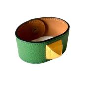 Hermès Vintage Pre-owned Laeder armband Green, Dam