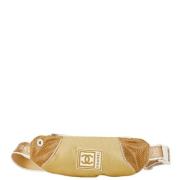 Chanel Vintage Pre-owned Canvas chanel-vskor Beige, Dam