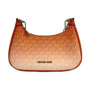 Michael Kors Orange Dragkedja Crossbody Väska Brown, Dam