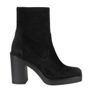 Stuart Weitzman Zip Bootie för kvinnor Black, Dam