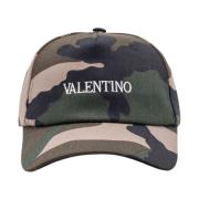 Valentino Garavani Camouflage Baseballkeps med Brodyr Green, Herr