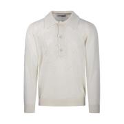 Our Legacy Vit Blommig Polo Skjorta White, Herr