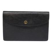 Louis Vuitton Vintage Pre-owned Laeder kuvertvskor Black, Dam