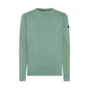 RRD Cotton Techno Wash Rundstickad Tröja Green, Herr